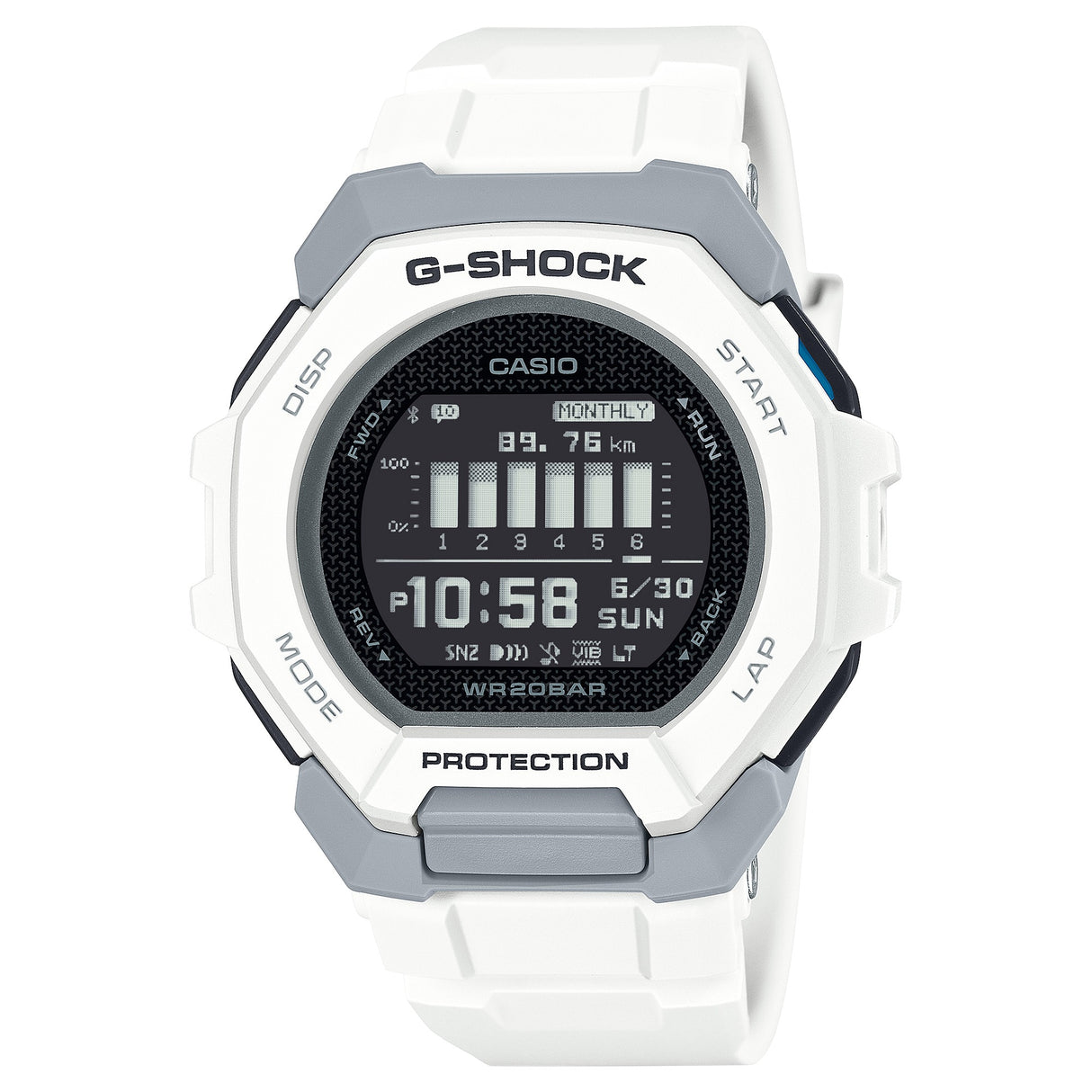 GBD-300 Reloj G-Shock digital conexión a celular pulsera de resina Bluetooth