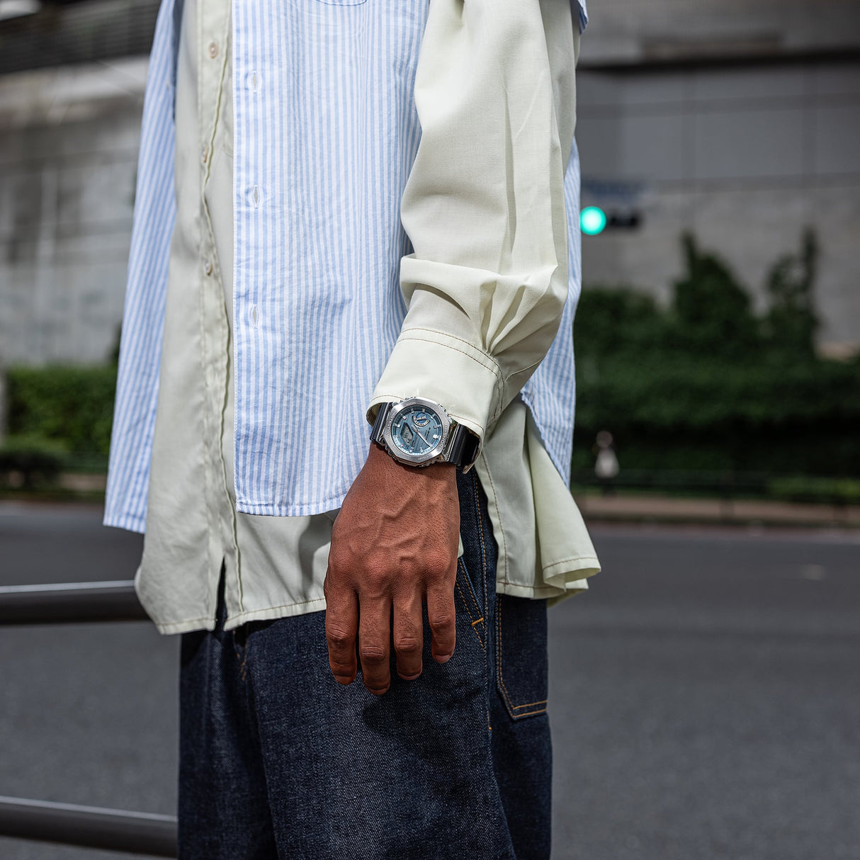 GBM-2100 Reloj G-Shock de caballero pulsera de resina doble hora