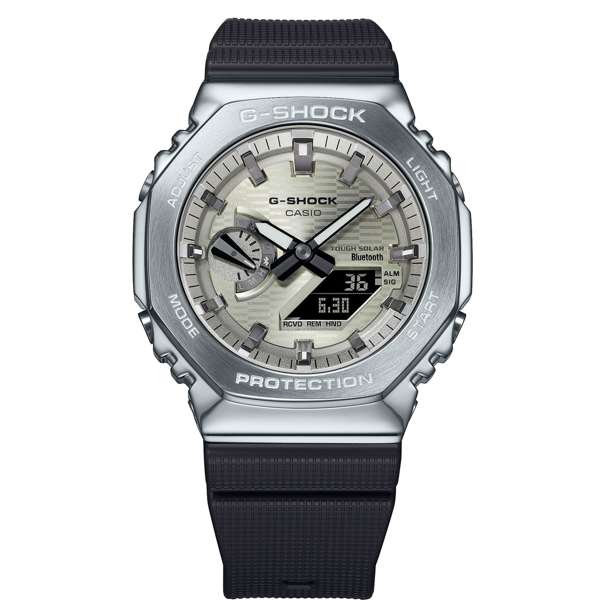 GBM-2100 Reloj G-Shock de caballero pulsera de resina doble hora