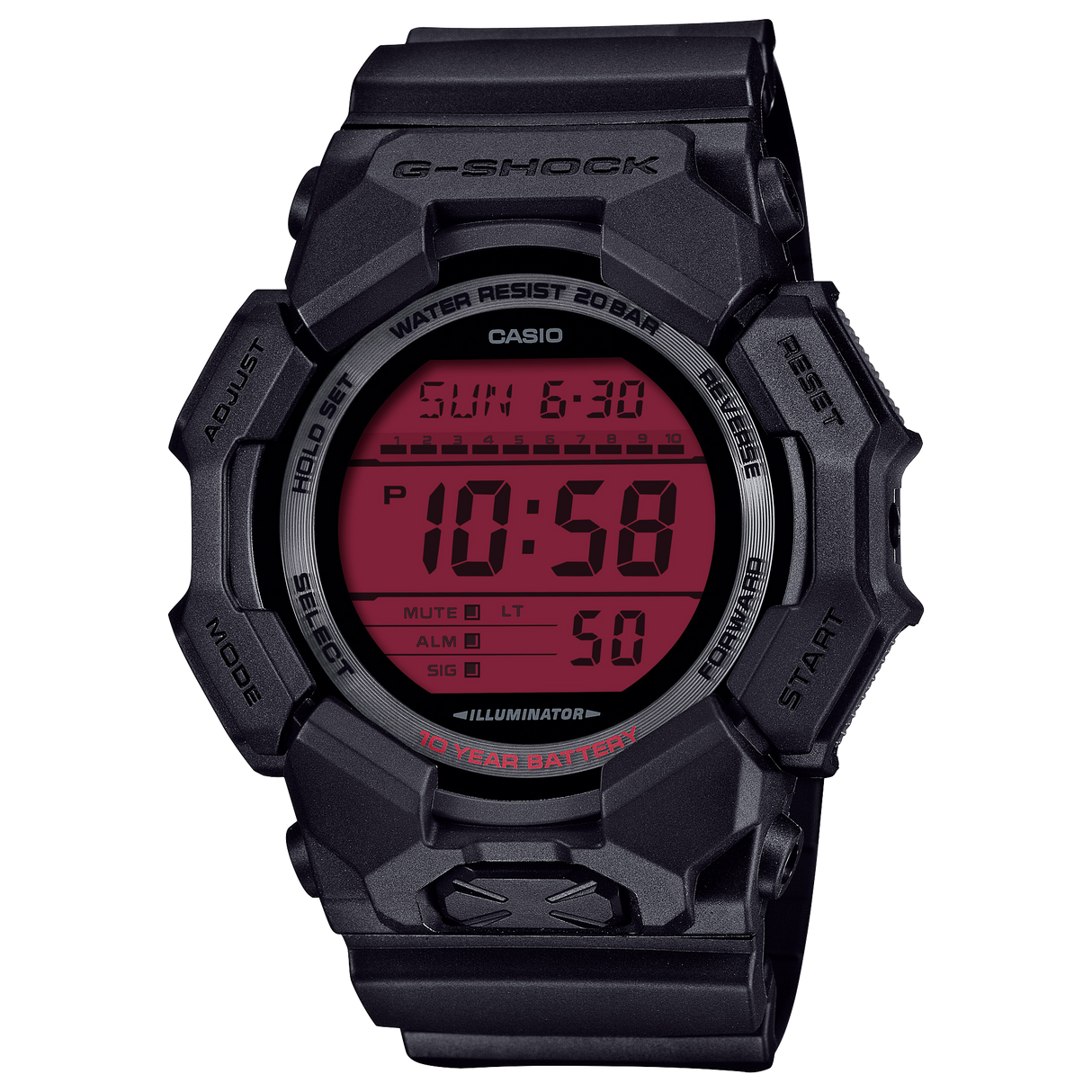 GD-010 Reloj G-Shock para caballero pulsera de Resina 10 años de batería