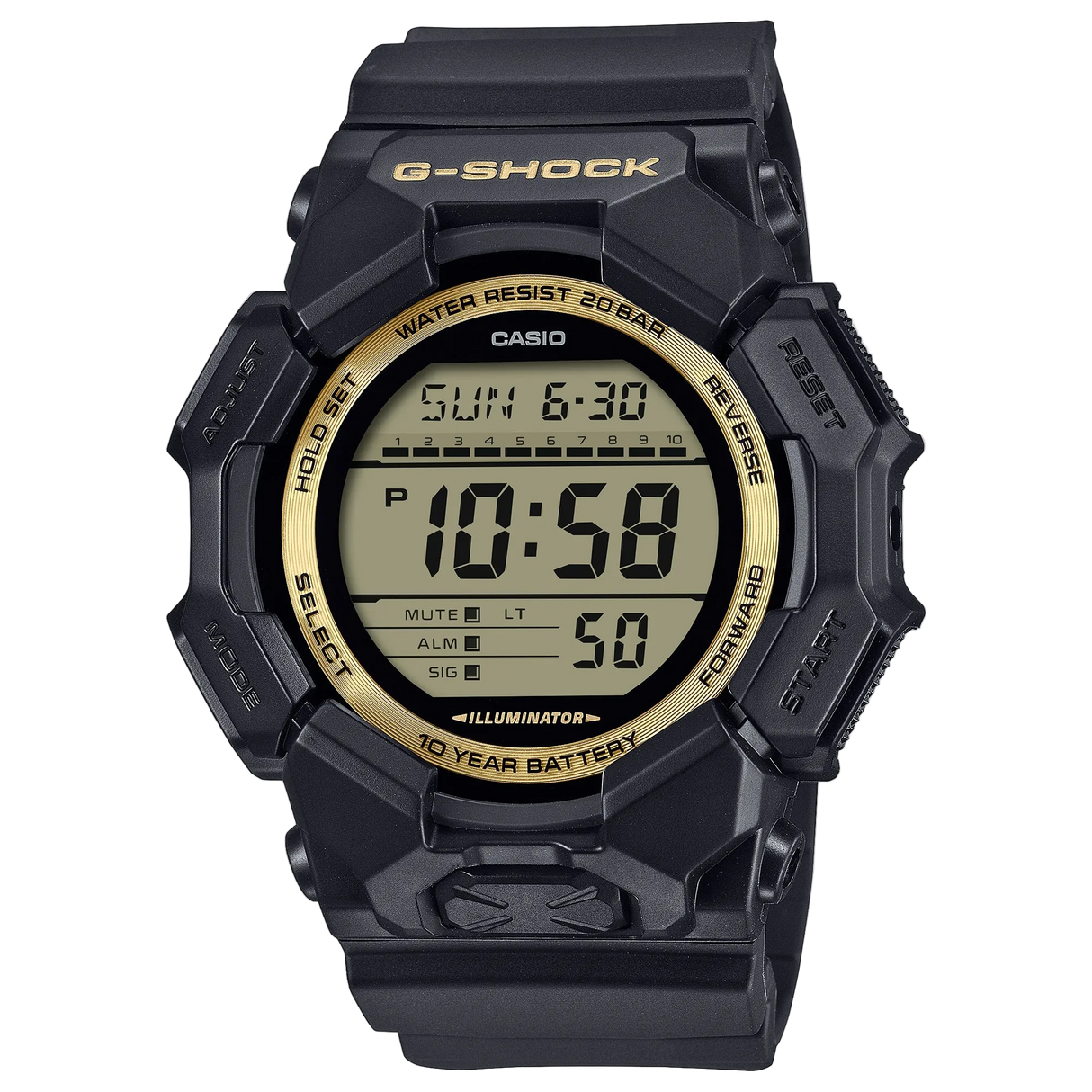 GD-010 Reloj G-Shock para caballero pulsera de Resina 10 años de batería