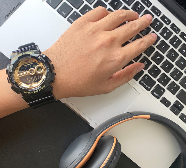 GD-100GB Reloj G-Shock de caballero banda de caucho digital