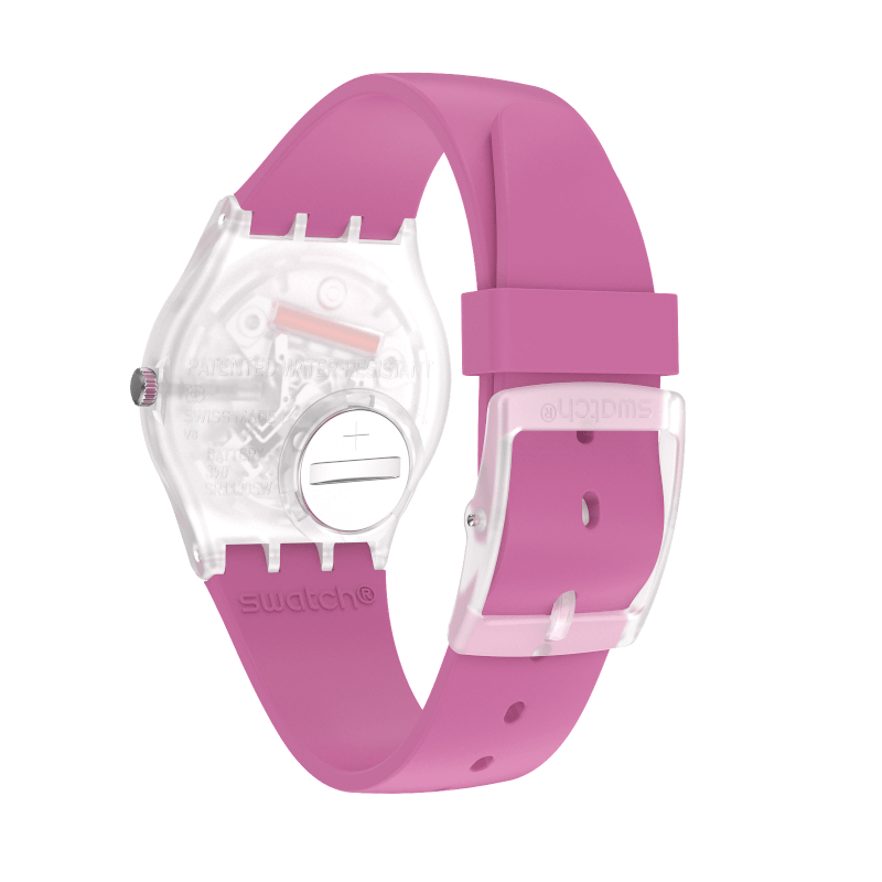 GE724 Reloj Swatch Rinse Repeat Pink de mujer correa de silicona