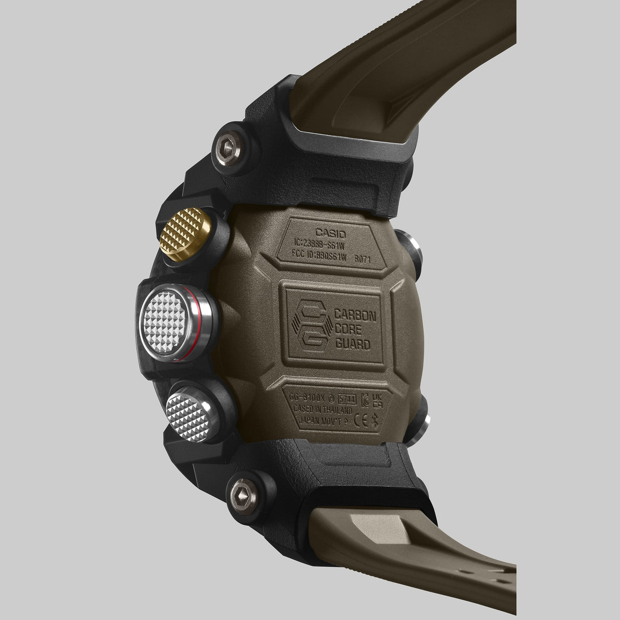 GG-B100 Reloj G-Shock Mudmaster Doble Hora para Hombre pulsera de Caucho Master of G