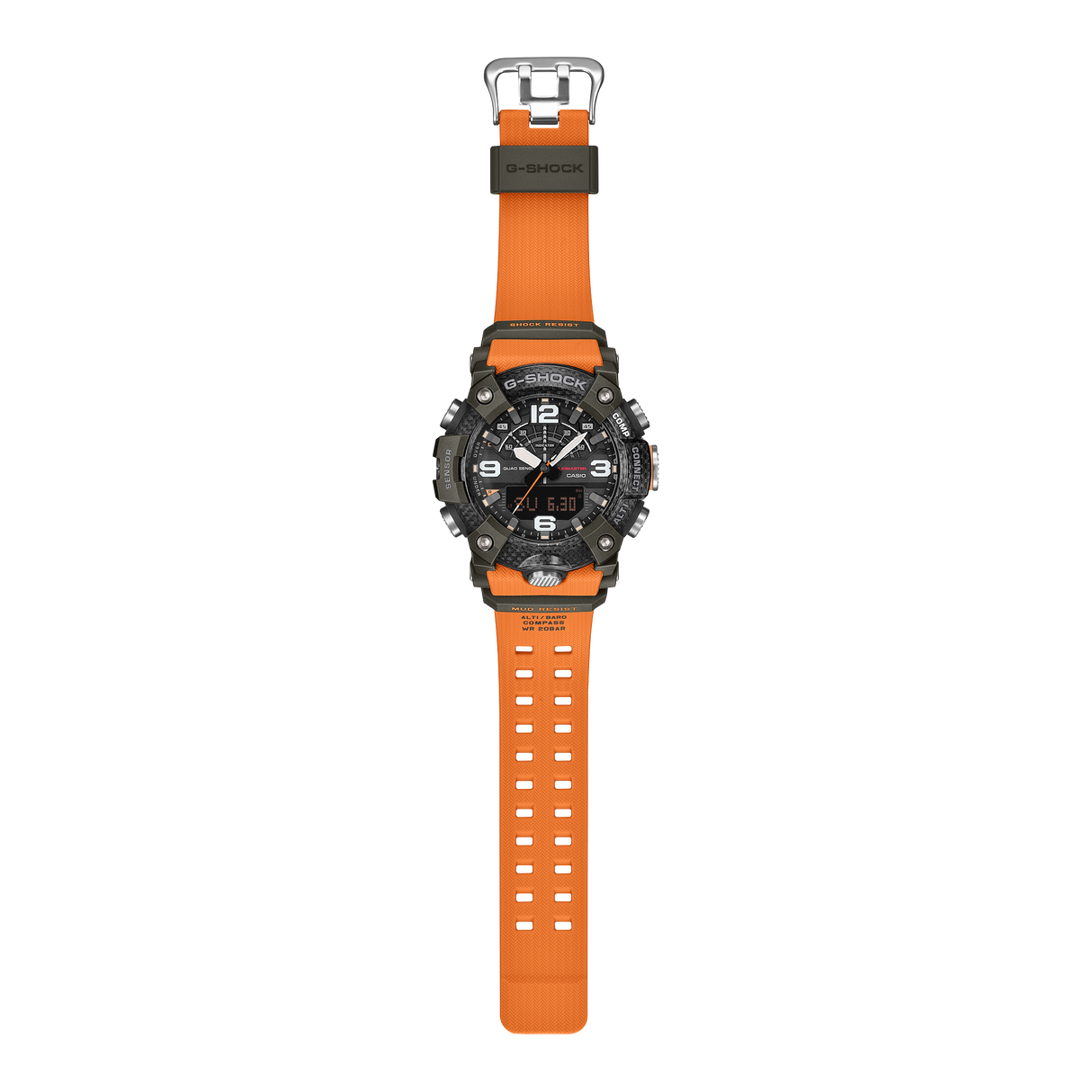 GG-B100 Reloj G-Shock Mudmaster Doble Hora para Hombre pulsera de Caucho Master of G