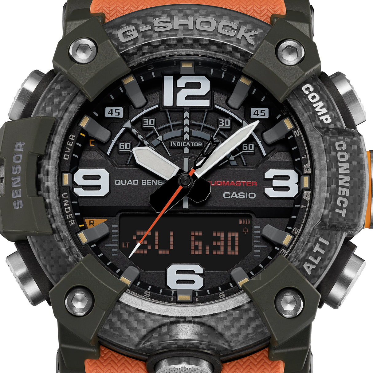 GG-B100 Reloj G-Shock Mudmaster Doble Hora para Hombre pulsera de Caucho Master of G