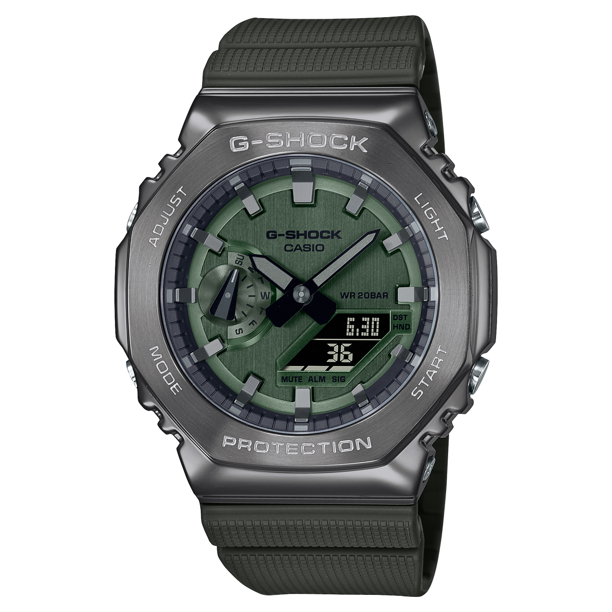 GM-2100 Reloj G-shock para caballero pulsera de caucho