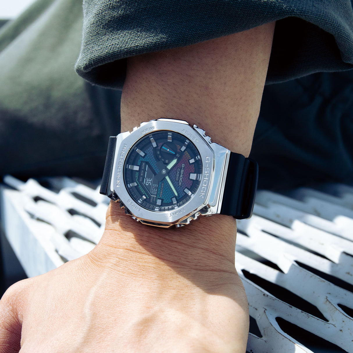 GM-2100 Reloj G-shock para caballero pulsera de caucho