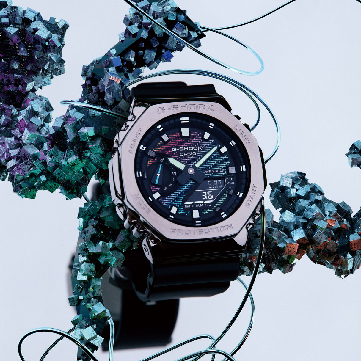 GM-2100 Reloj G-shock para caballero pulsera de caucho