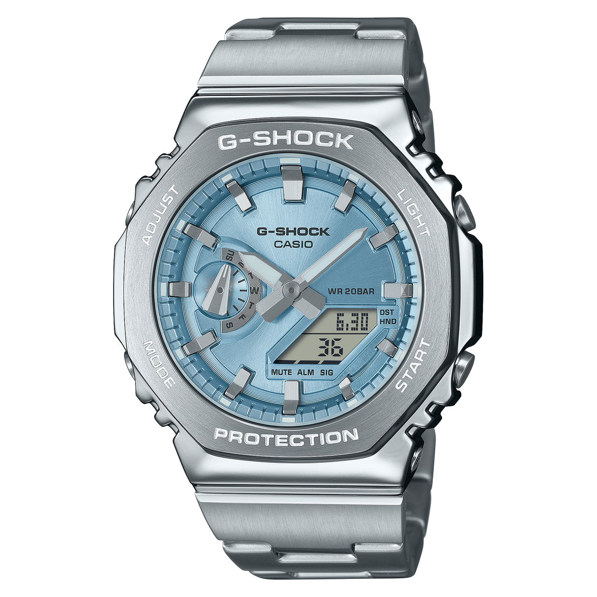 GM-2110D Reloj G-Shock para caballero pulsera de metal