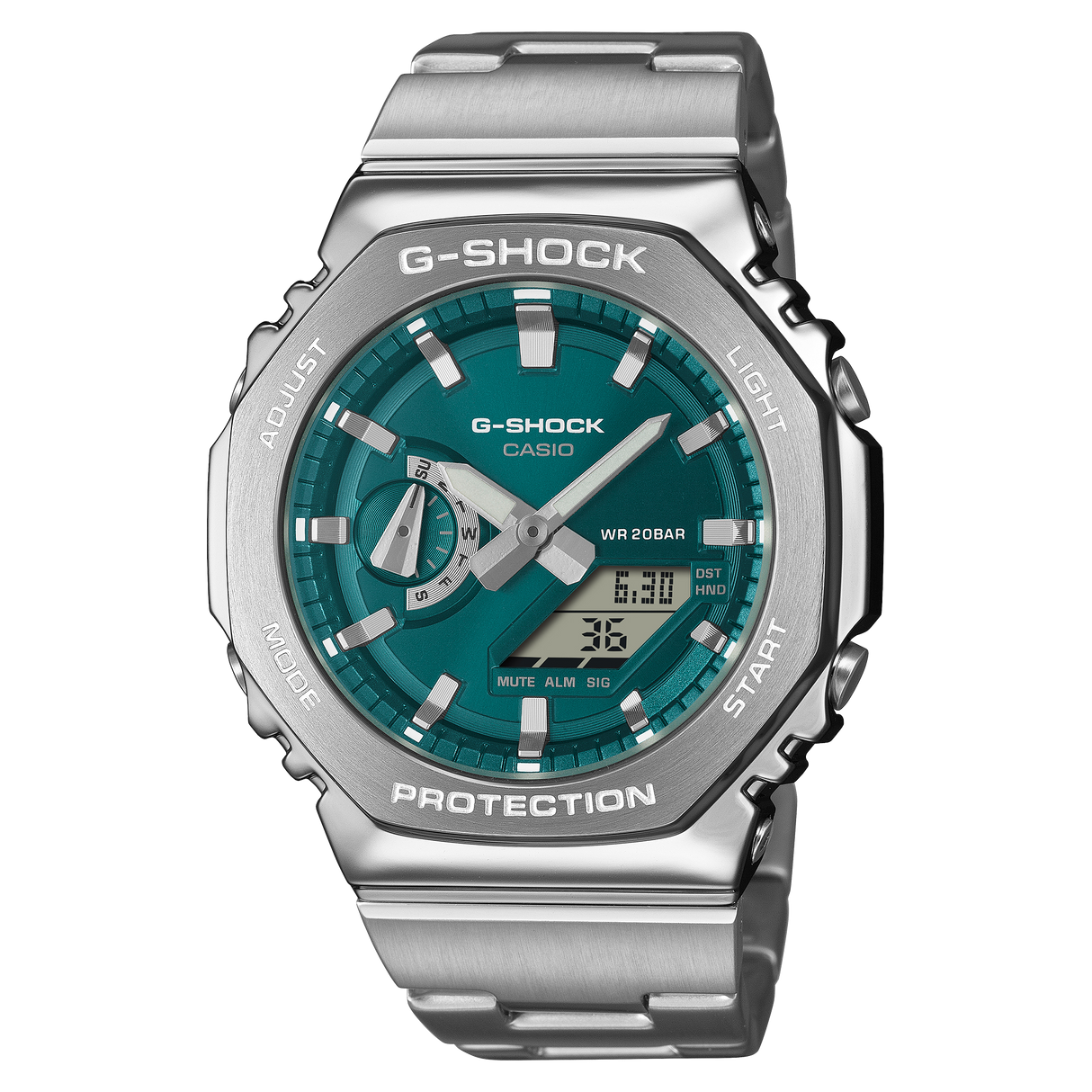 GM-2110D Reloj G-Shock para caballero pulsera de metal