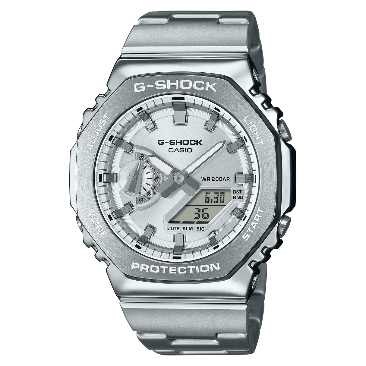 GM-2110D Reloj G-Shock para caballero pulsera de metal