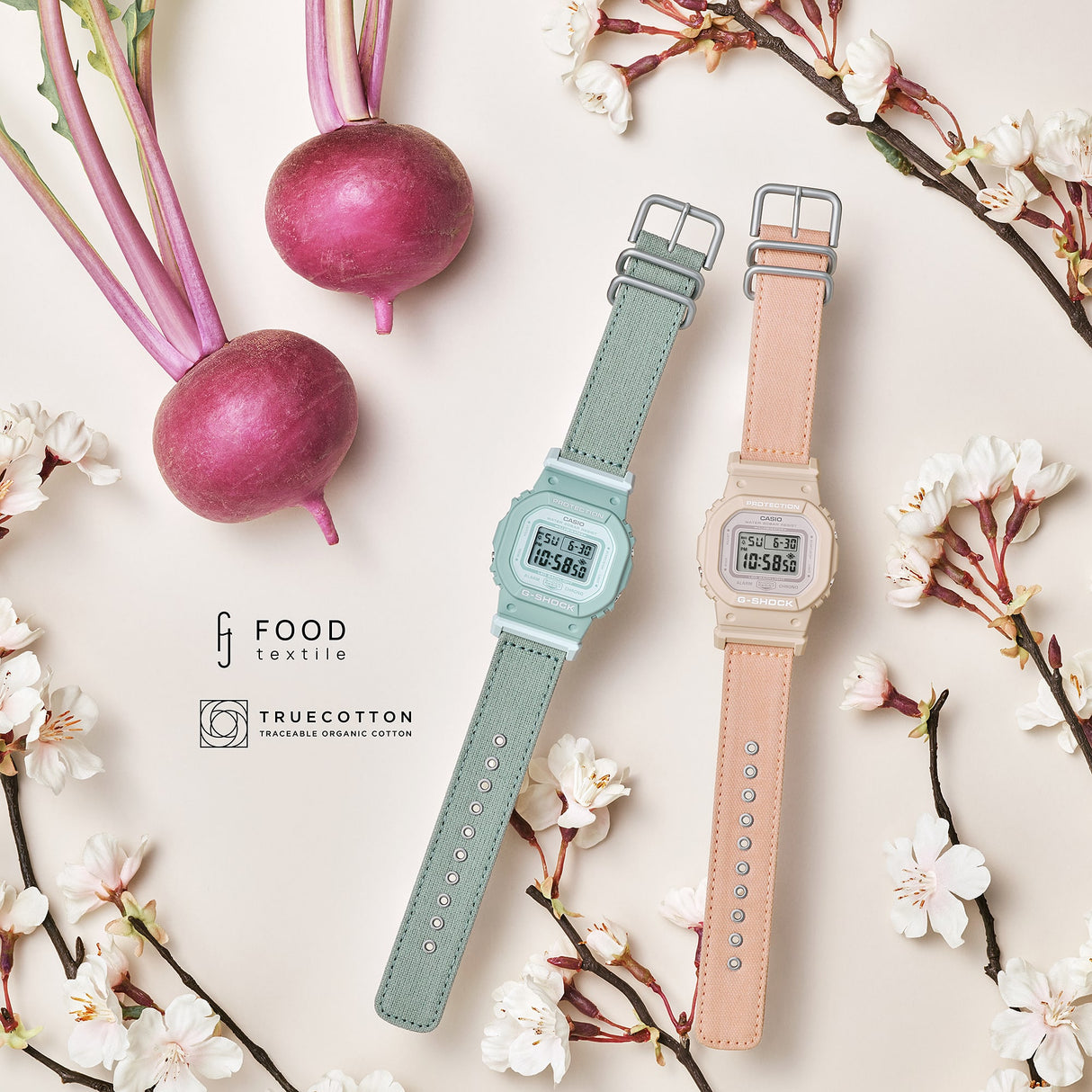 GMD-S5600 Reloj digital G-Shock de dama correa de tela