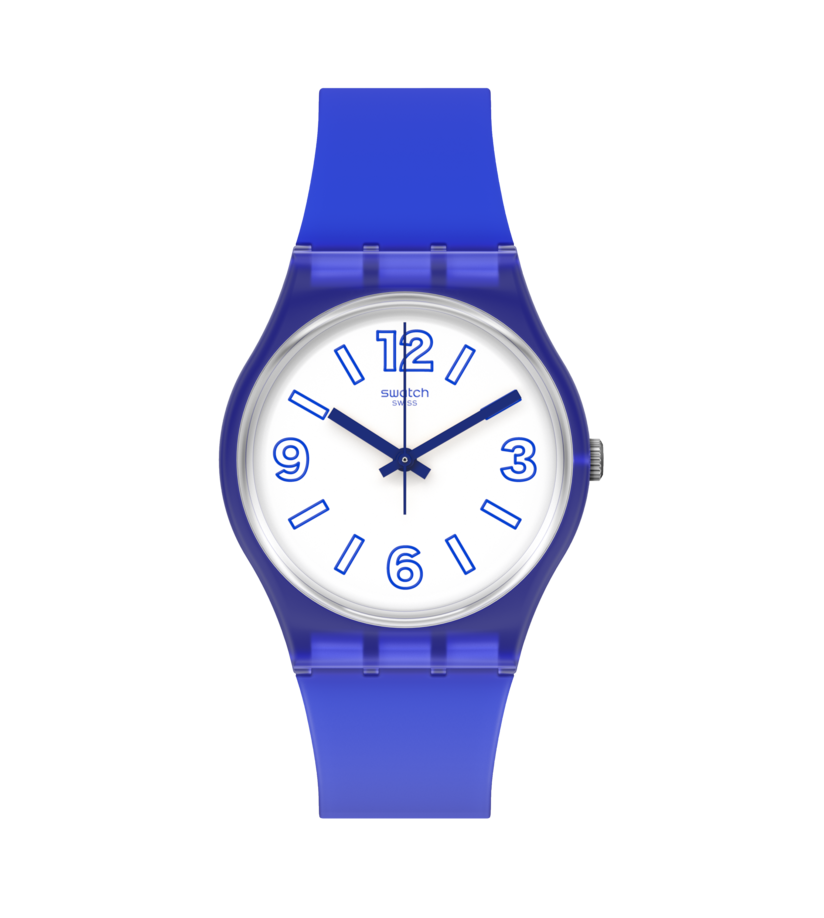 GN268 Reloj Swatch Electric Shark unisex pulsera de caucho