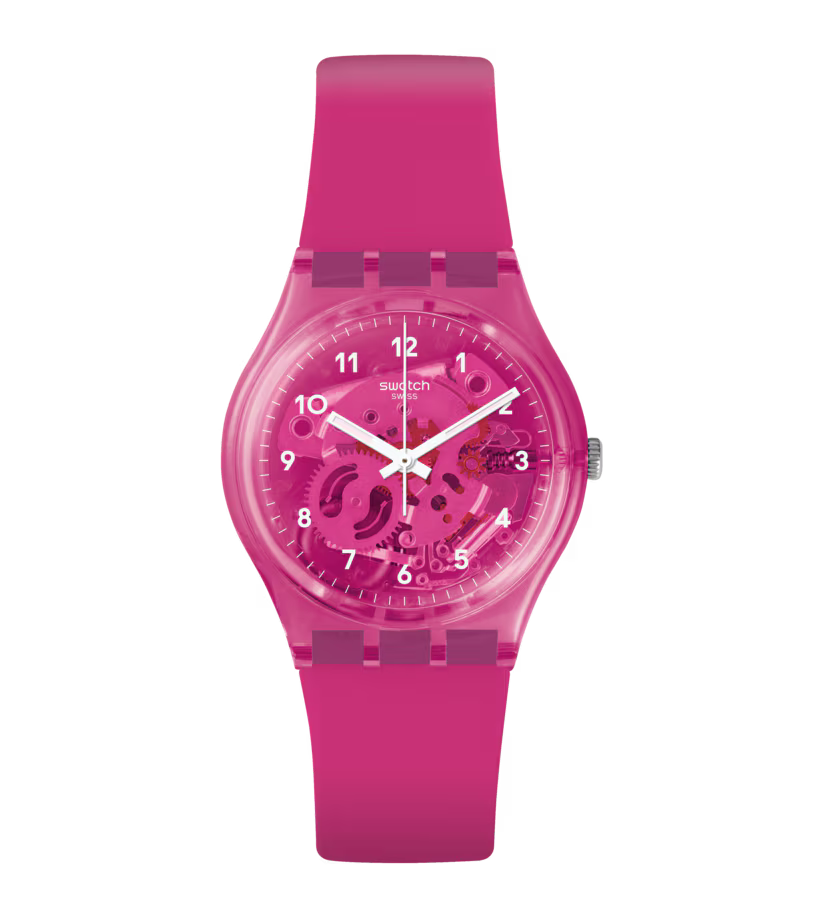 GP166 Reloj Swatch Análogo para Mujer pulsera de Caucho