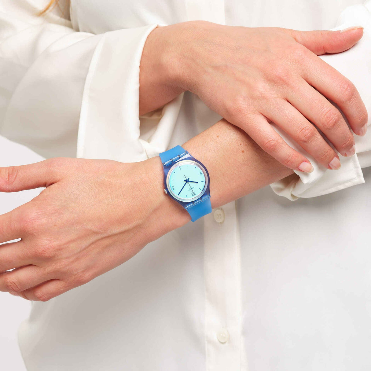 GS165 Reloj Swatch Swan Ocean de hombre pulsera de caucho