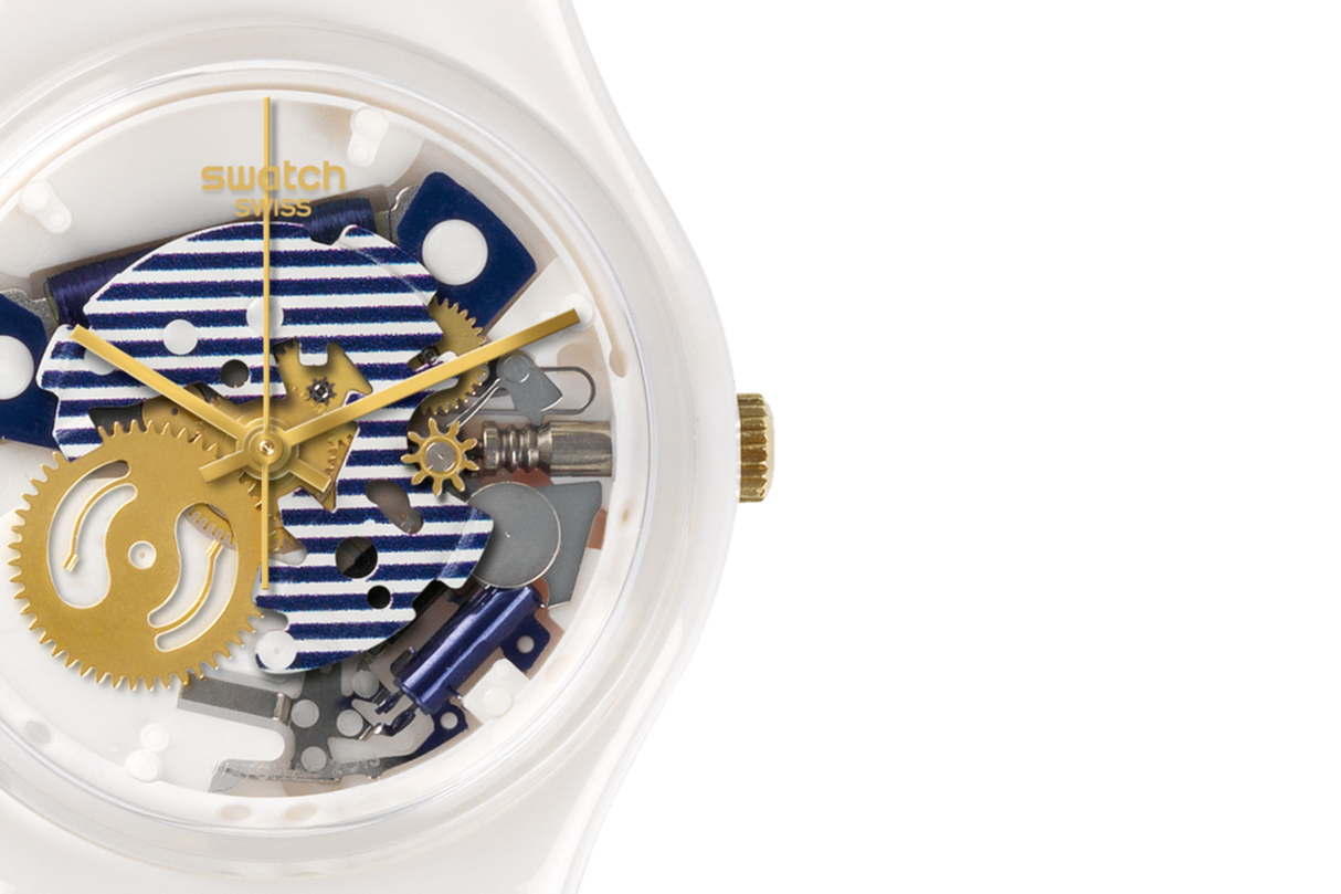 GW169 Reloj Swatch de dama pulsera de resina