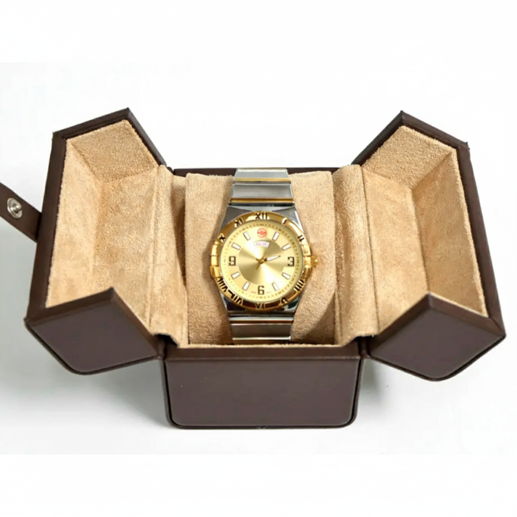 TC-012 Caja de reloj Tancy para viaje de cuero