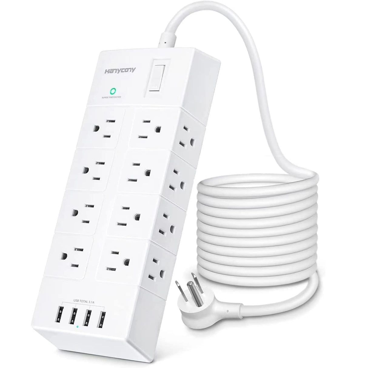 HN4U16 Regleta de 16 tomas protector de corriente