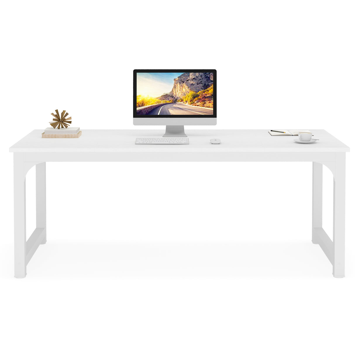 Escritorio mueble marca Tribesigns para oficina y homeoffice 70.8 pulgadas de trabajo HOGA-U0