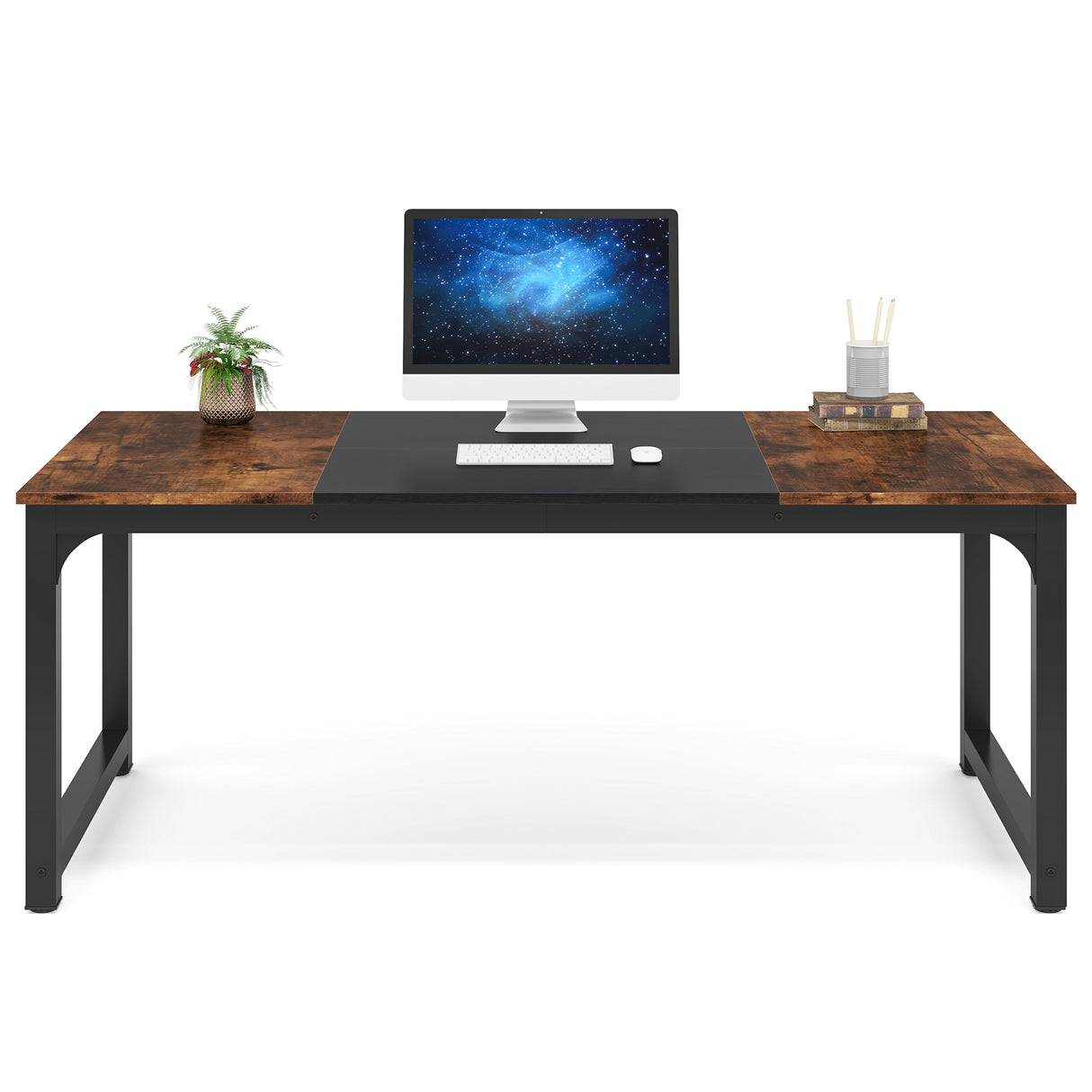 Escritorio mueble marca Tribesigns para oficina y homeoffice 63 pulgadas de área de trabajo HOGA-U01