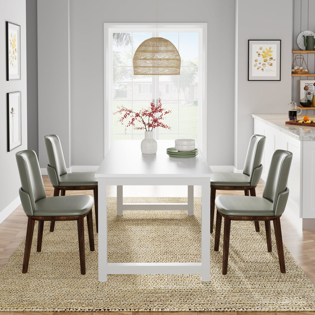 Escritorio mueble marca Tribesigns para oficina y homeoffice 63 pulgadas de área de trabajo HOGA-U01