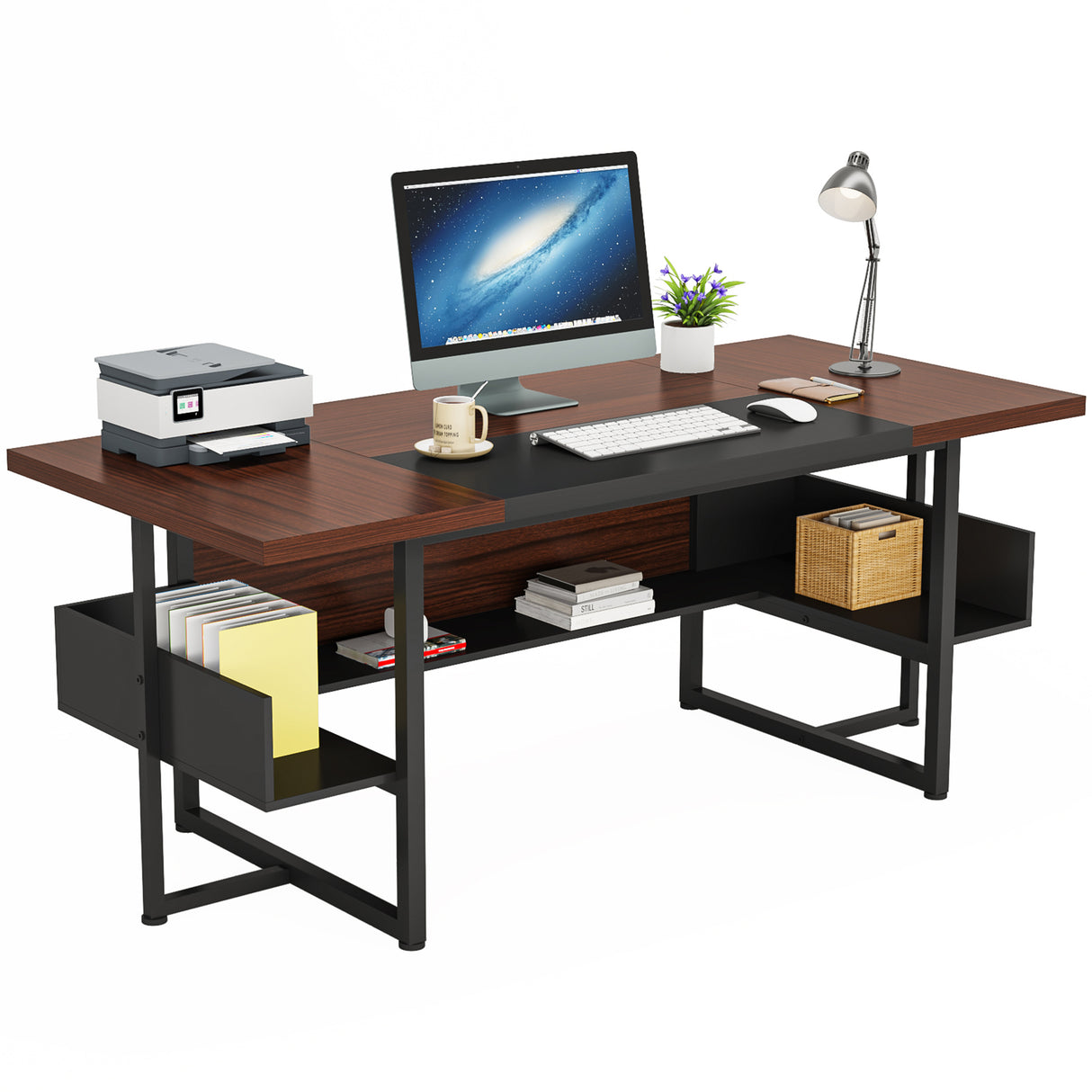 Escritorio mueble marca Tribesigns para oficina y homeoffice HOGA-XK00406