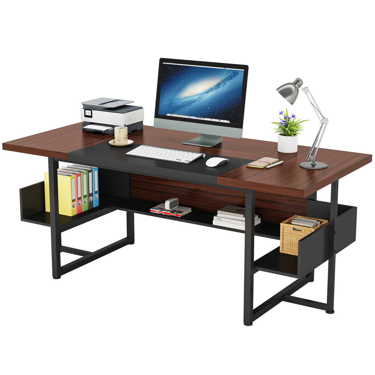 Escritorio mueble marca Tribesigns para oficina y homeoffice HOGA-XK00406