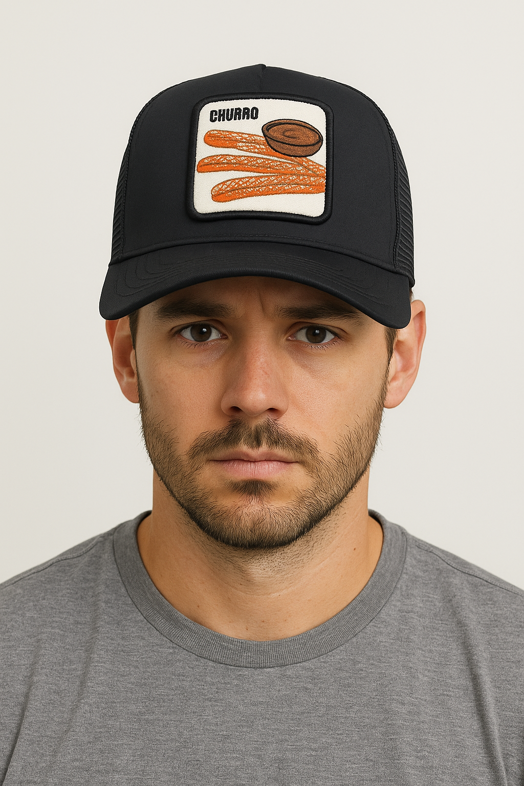 Gorras Basic Cap Authentic food Churro con malla trasera