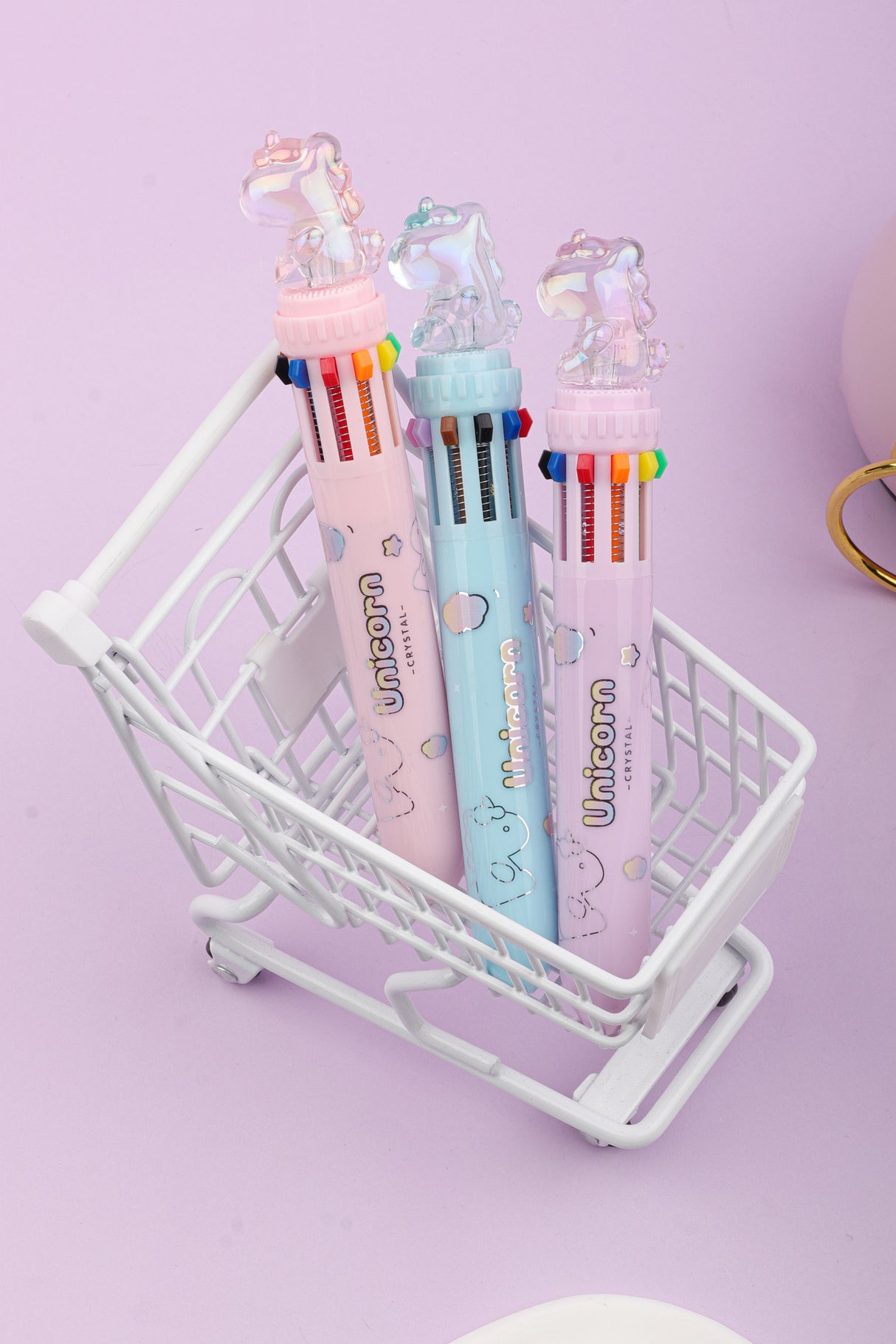 Bolígrafo de 10 Colores de Unicornio KK-7418