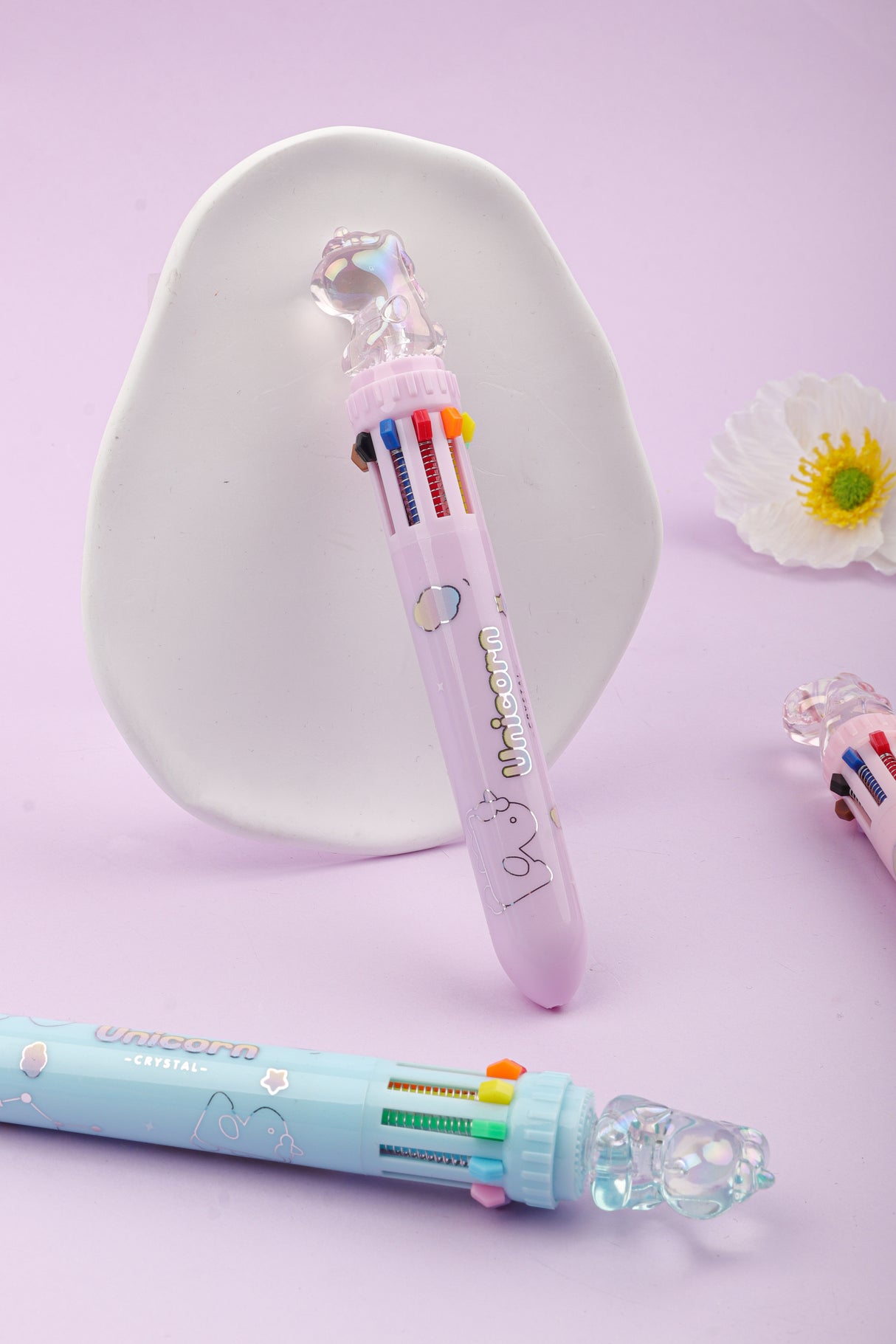 Bolígrafo de 10 Colores de Unicornio KK-7418