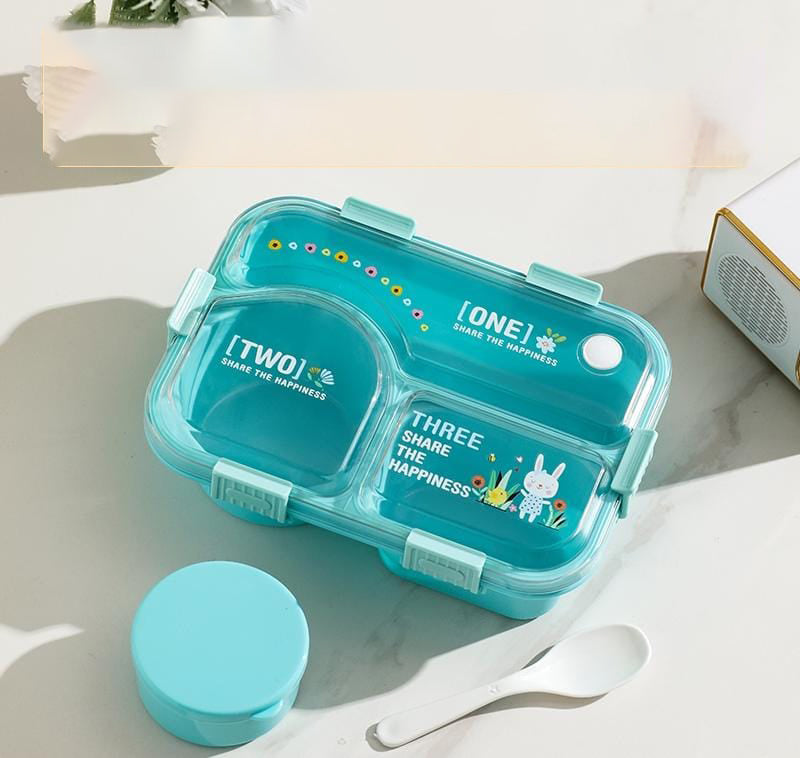 HXD6762 Lonchera plástica con recipiente