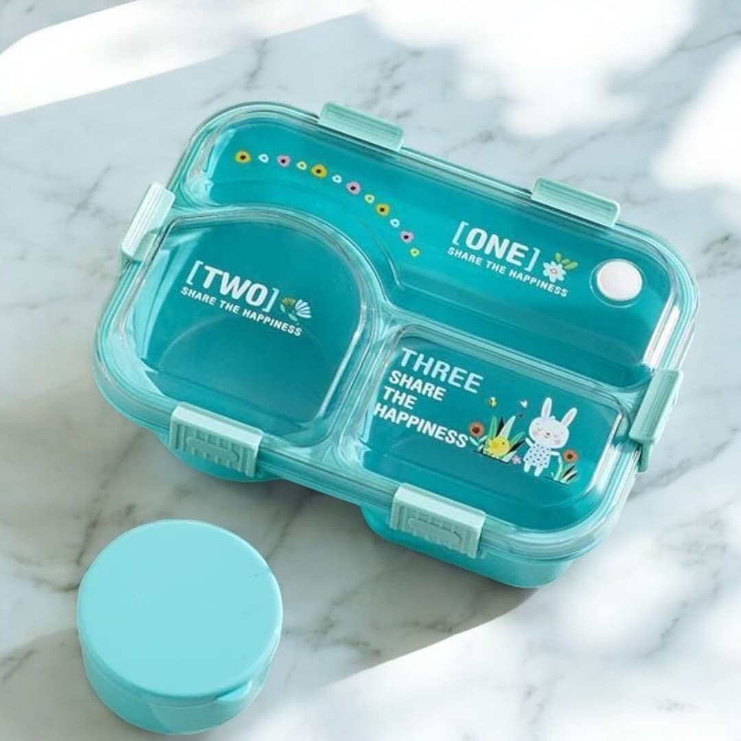 HXD6762 Lonchera plástica con recipiente