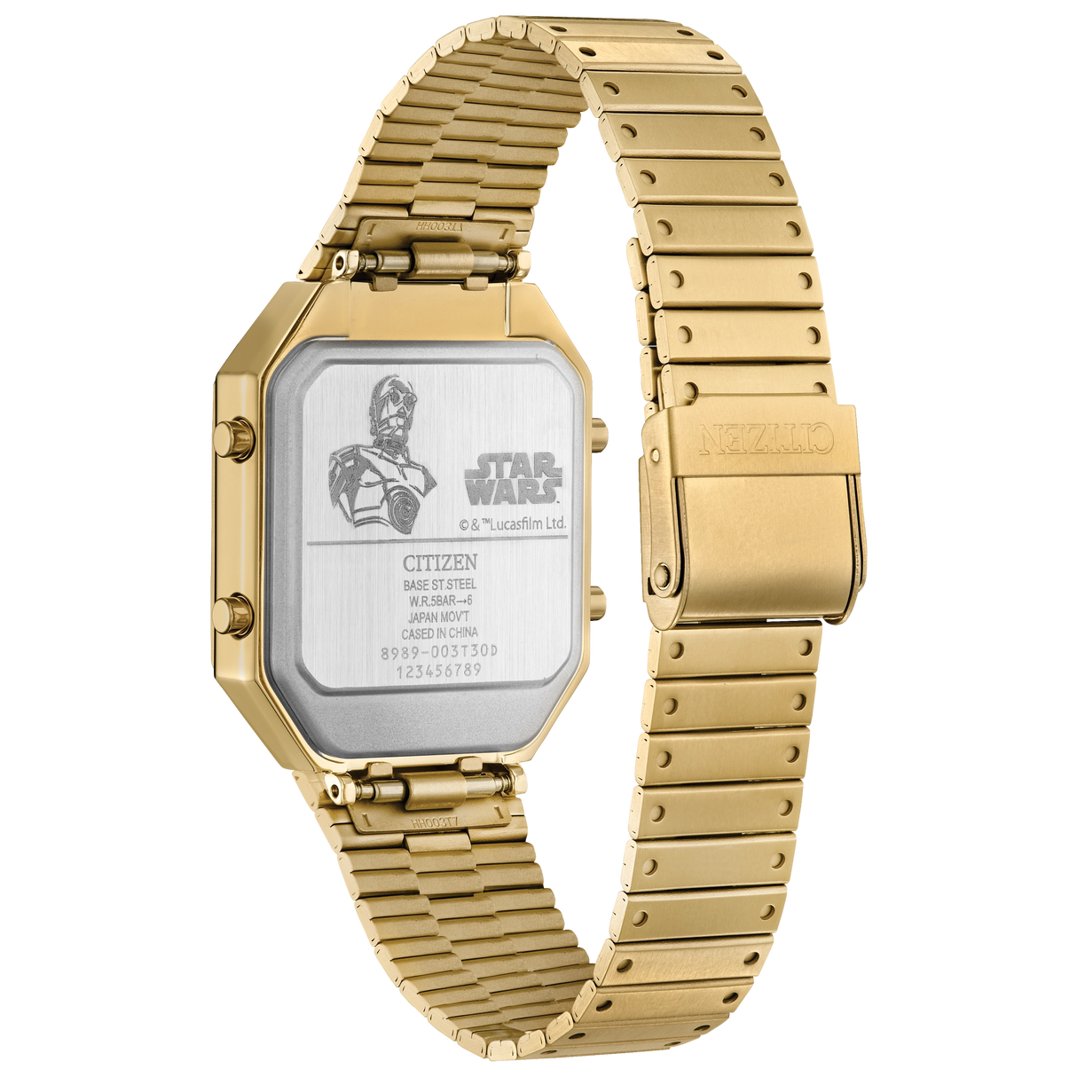 JG2123-59E Reloj Citizen Star Wars C-3PO de hombre correa de metal digital