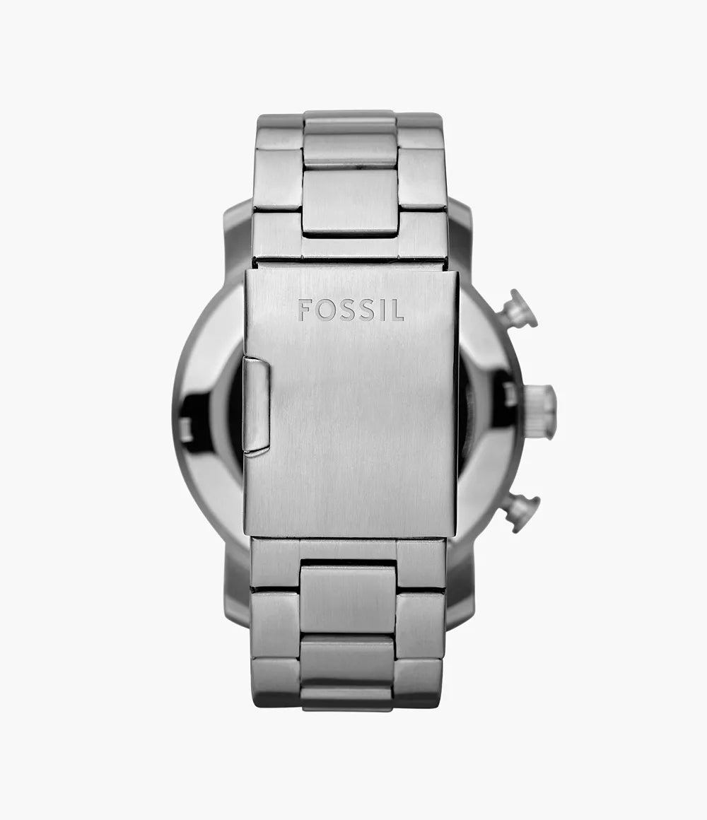 Reloj Fossil Nate de caballero pulsera de metal 50 mm