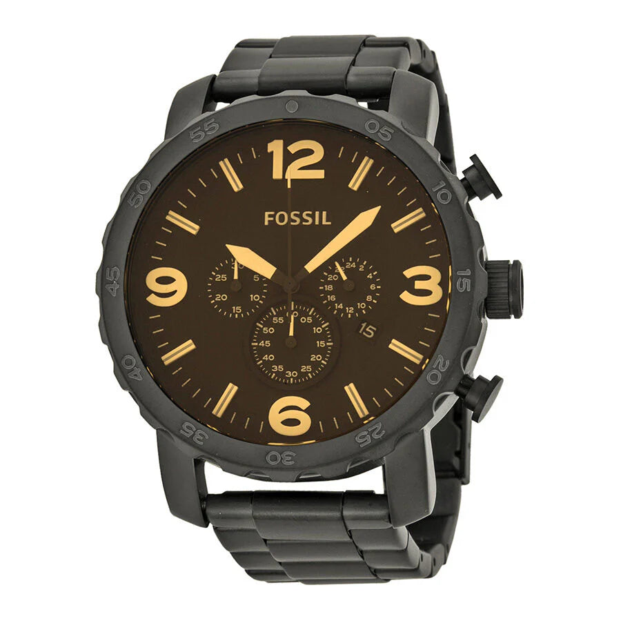 Reloj Fossil Nate de hombre correa de acero inoxidable