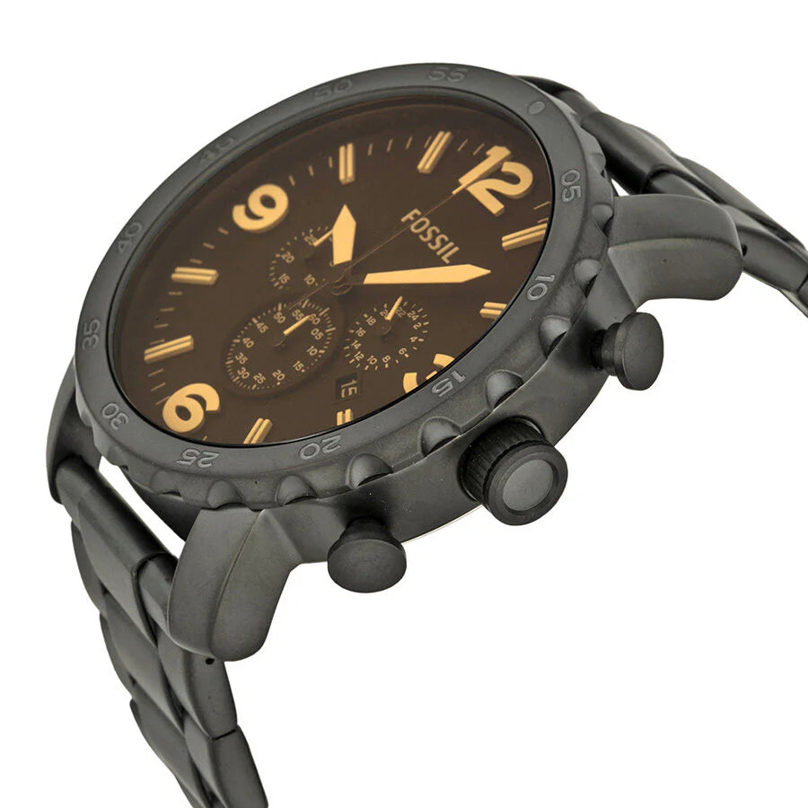 Reloj Fossil Nate de hombre correa de acero inoxidable