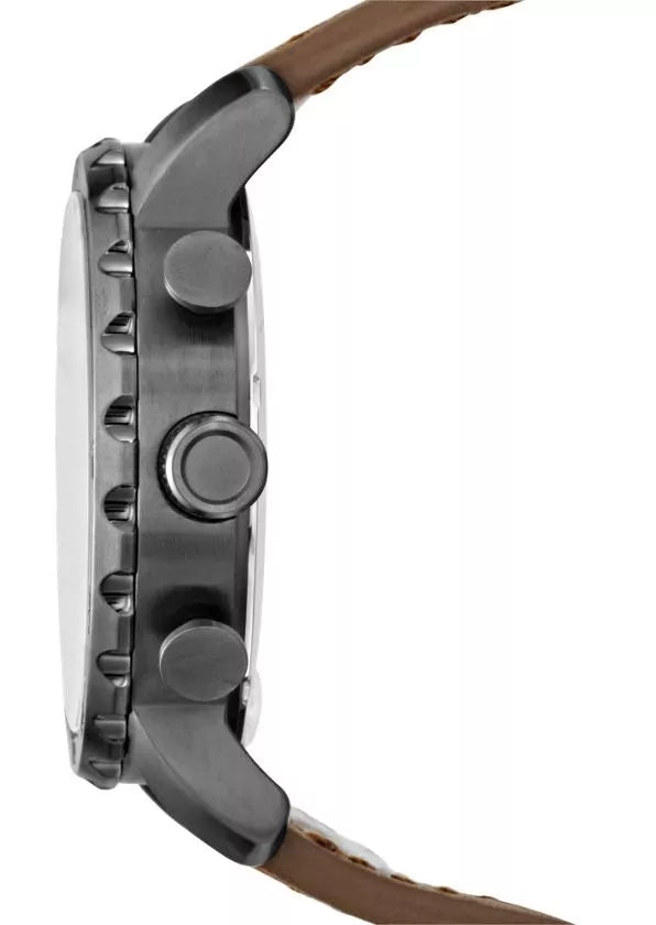 Reloj Fossil Nate de hombre correa de cuero 50 mm