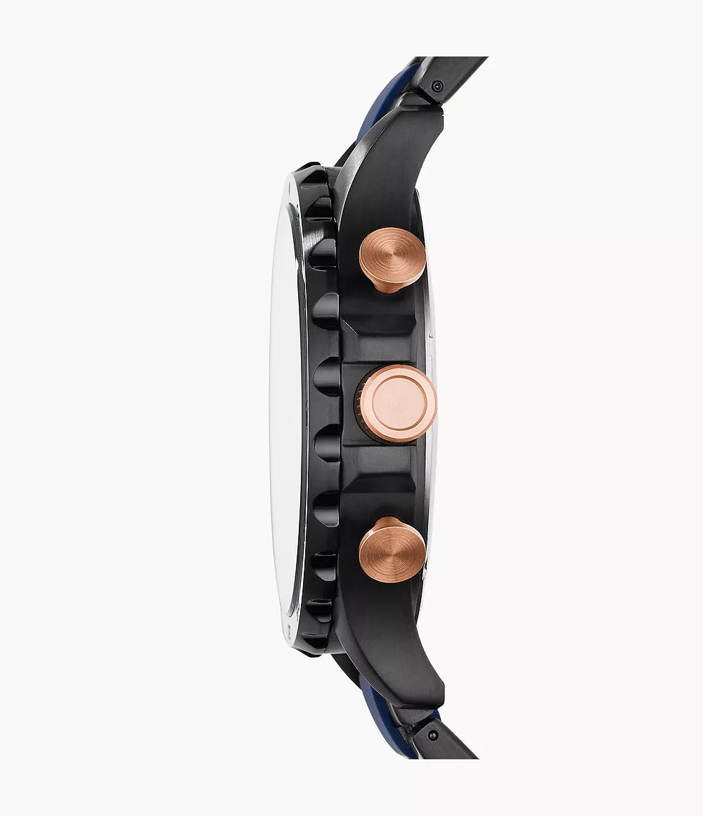 Reloj Fossil Nate de caballero pulsera de metal 50 mm