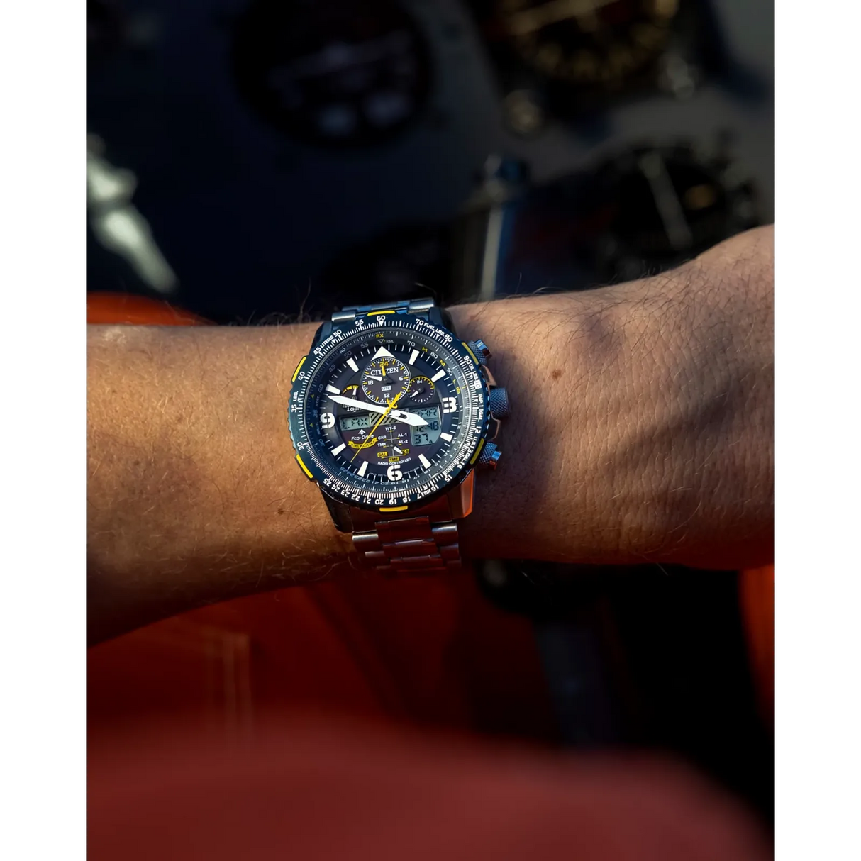 JY8078-52L Reloj Citizen Promaster Skyhawk de caballero banda de metal