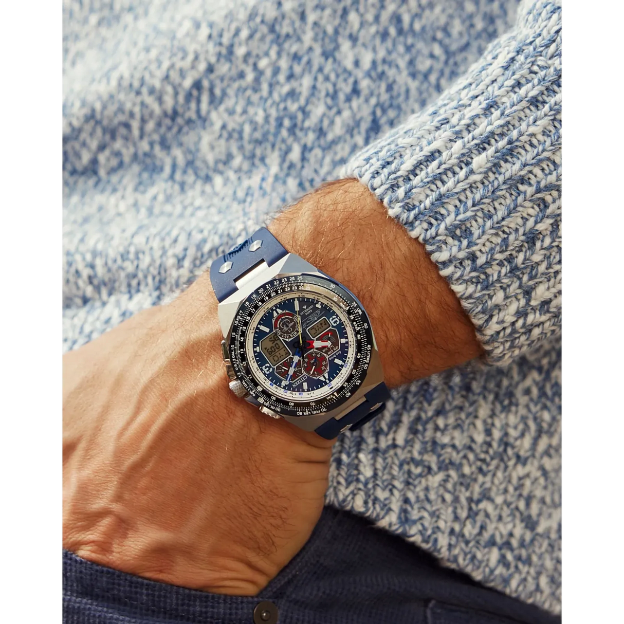 JY8156-00L Reloj Citizen Promaster Sikorsky de hombre pulsera de caucho