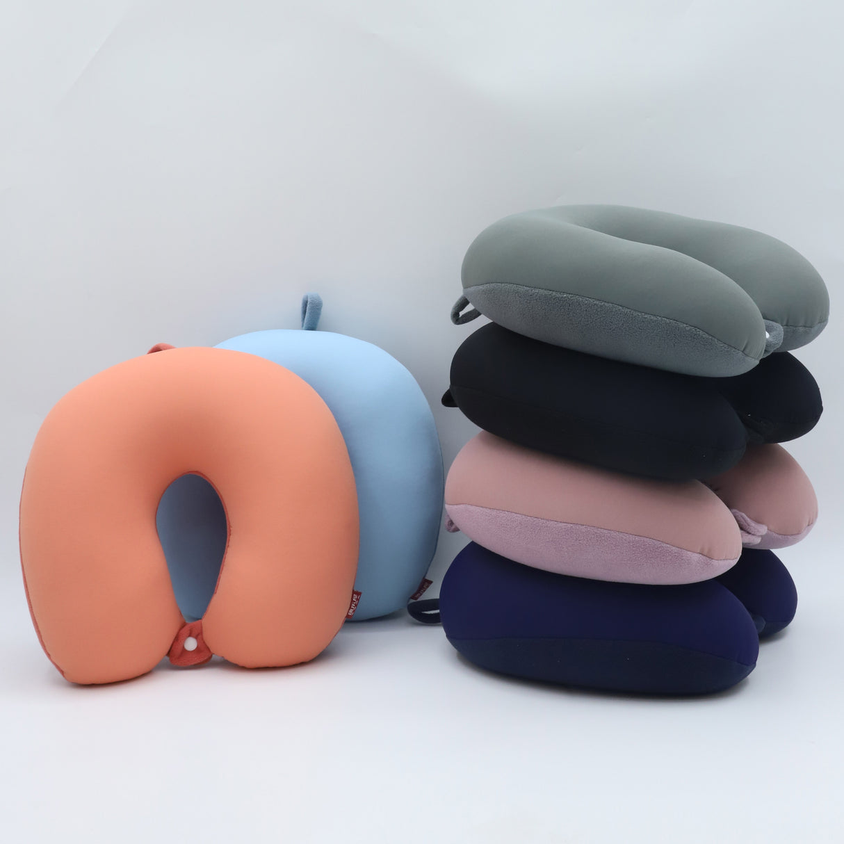 KLW-01 Almohada de viaje de espuma viscoelástica, almohada cervical para viajes