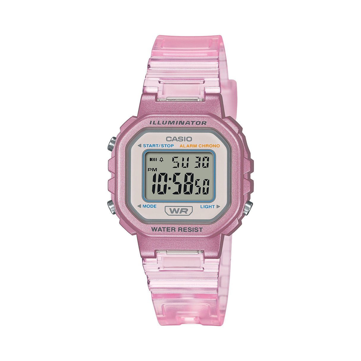 LA-20 Reloj Casio para Mujer Pulsera de Caucho Digital Illuminator