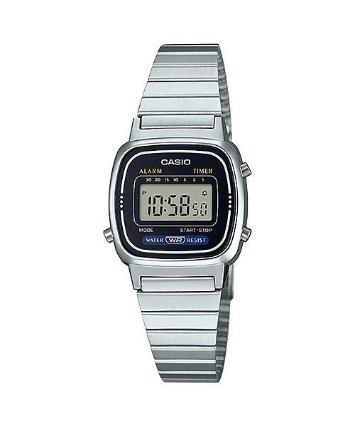 LA-670 Reloj Casio para Mujer Pulsera de Metal Digital Vintage Clásico