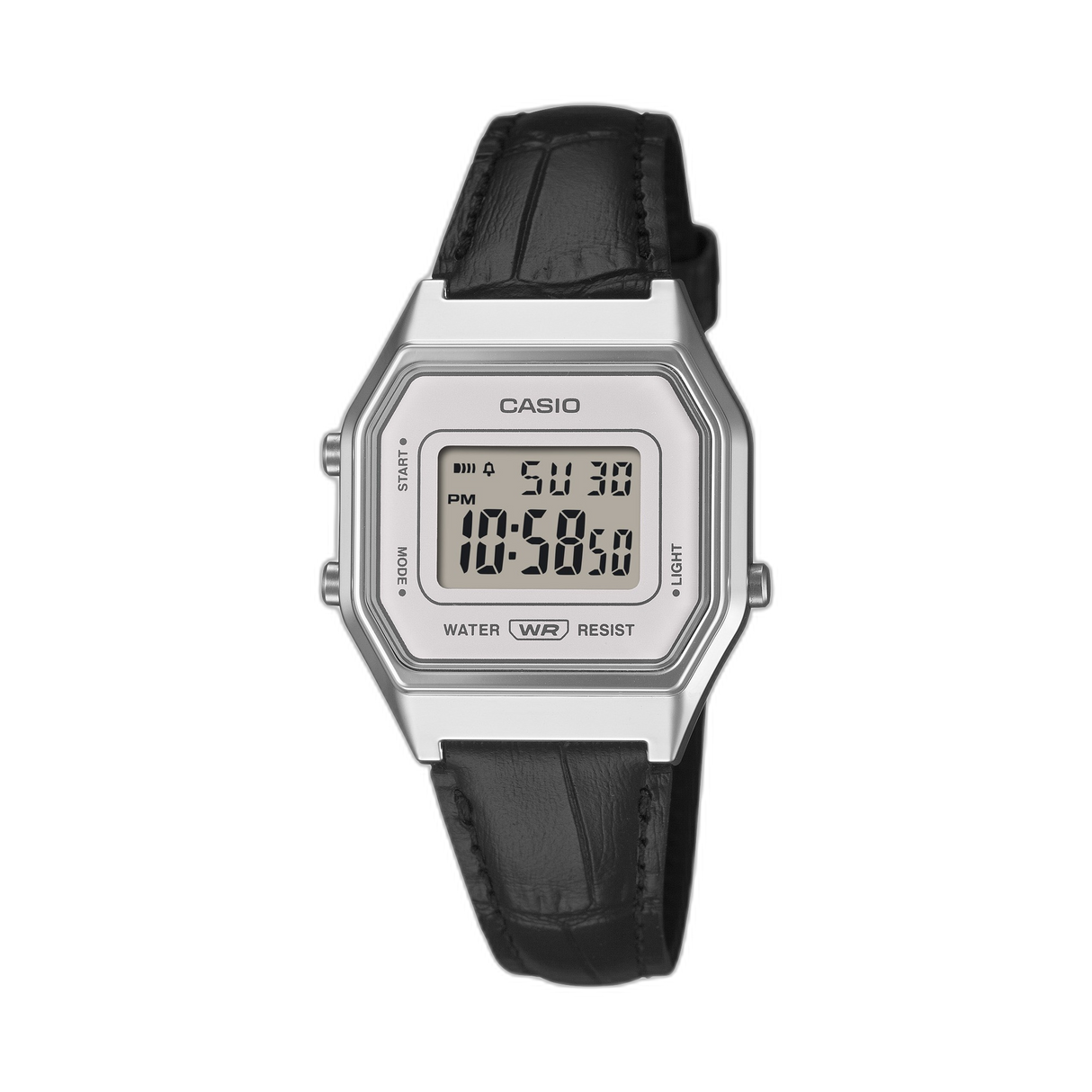LA680WEL-1 Reloj Casio Vintage de dama banda de piel digital
