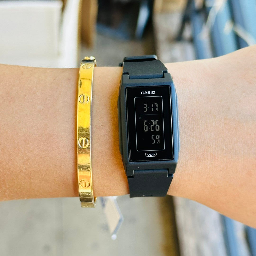 LF-10WH Casio Reloj Digital para Mujer Pulsera de Caucho