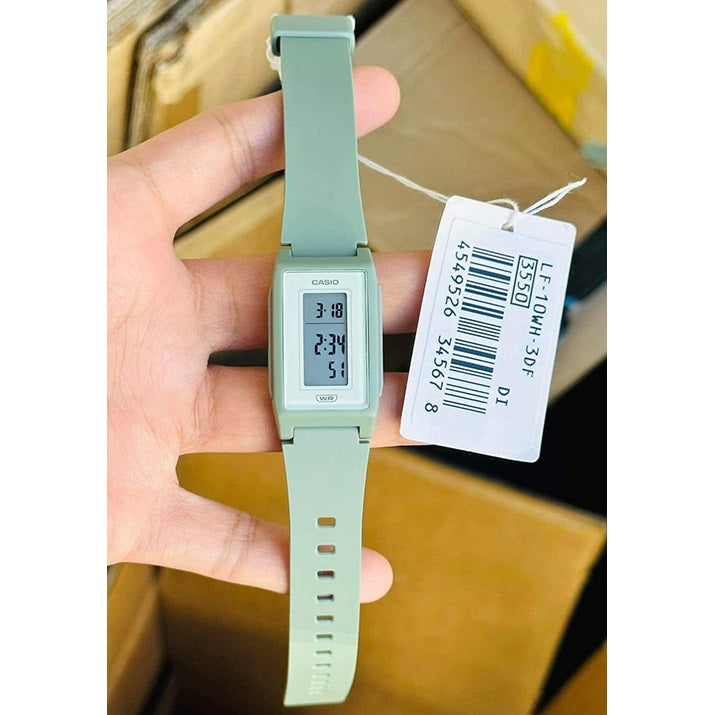 LF-10WH Casio Reloj Digital para Mujer Pulsera de Caucho