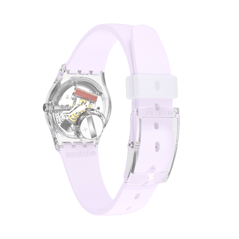 LK390 Reloj Swatch Ultraviolet de mujer pulsera de caucho