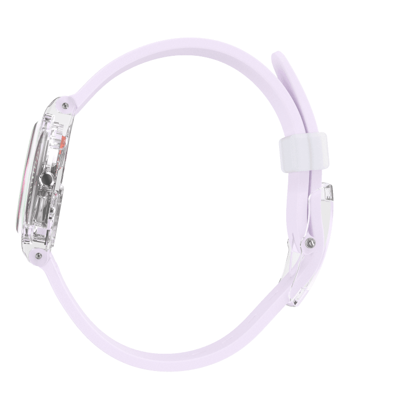 LK390 Reloj Swatch Ultraviolet de mujer pulsera de caucho