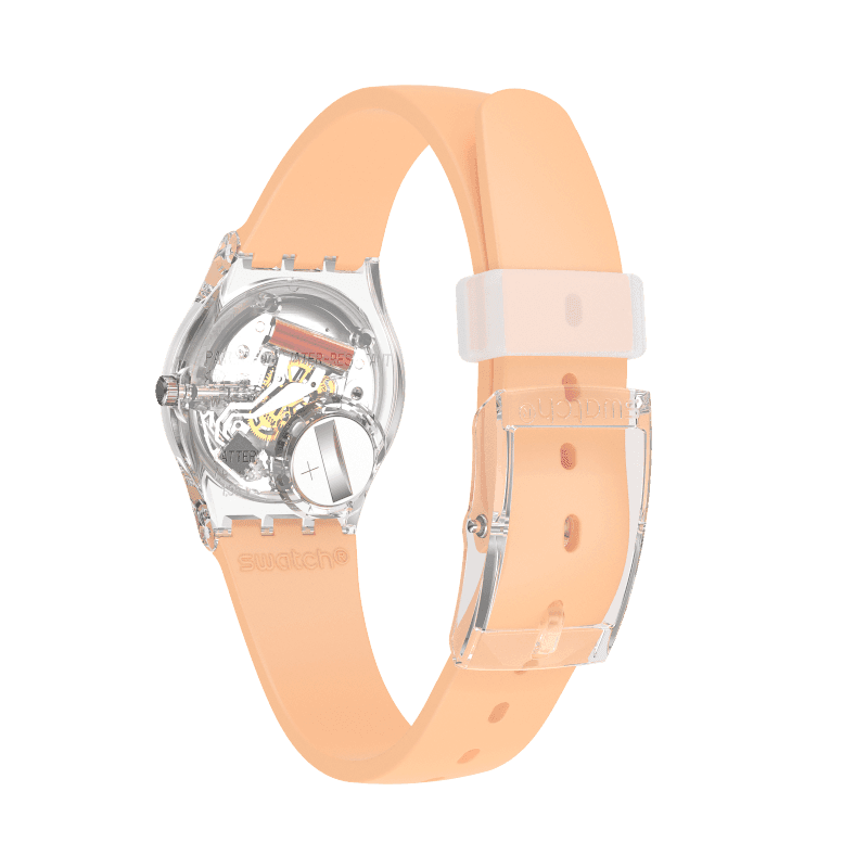 LK395 Reloj Swatch Casual Pink de dama correa de resina